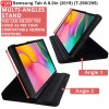 CEDO Samsung Tab A (8 inch) Flip Cover | Leather Finish | 360 Degree Rotate Back Cover | Shockproof Back Cover Case SM-T290 / SM-T295 (Black)