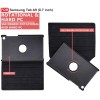 CEDO Samsung Tab A9 (8.7 inch) Flip Cover | Leather Finish | 360 Degree Rotate Back Cover | Shockproof Back Cover (Black)
