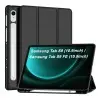 CEDO Tri-Fold Samsung Tab S9 / S9 Fe (10.9 in) Smart Case Flip Cover with Multi Viewing Angles Stand | Pencil Holder | Heat Dissipation | TPU Backcover (Black)