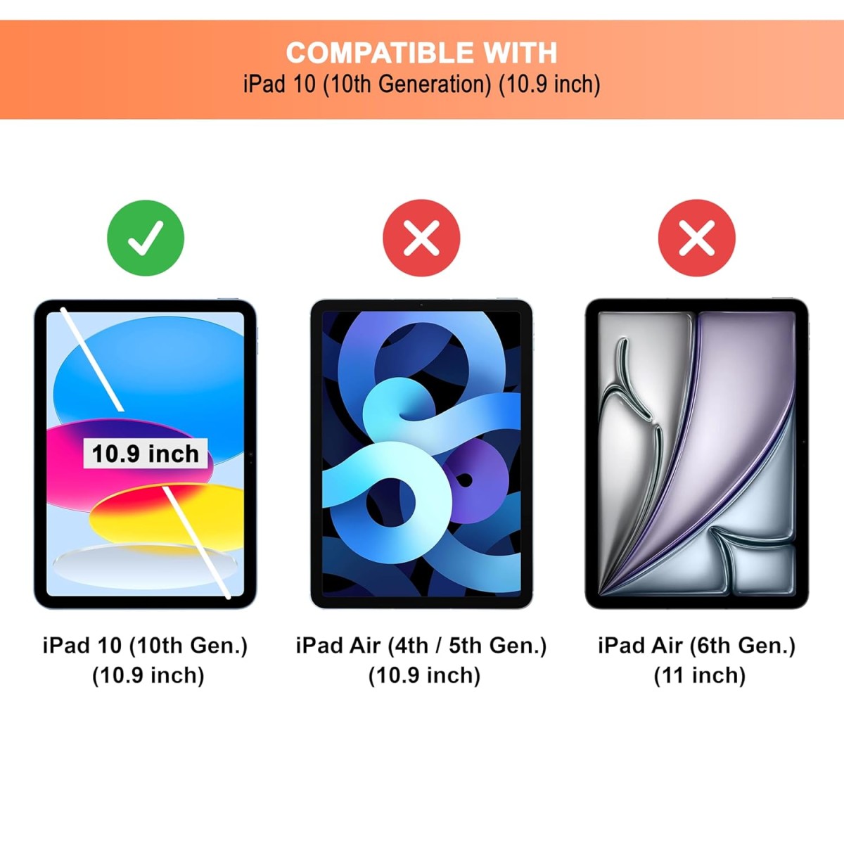 CEDO Tri-Fold iPad 10 (10th Gen)/ iPad 11 (11th Gen) A16 2025 (10.9 in) Smart Case Flip Cover with Multi Viewing Angles Stand | Pencil Holder | Heat Dissipation | TPU Backcover (Black)