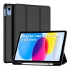 CEDO Tri-Fold iPad 10 (10th Gen)/ iPad 11 (11th Gen) A16 2025 (10.9 in) Smart Case Flip Cover with Multi Viewing Angles Stand | Pencil Holder | Heat Dissipation | TPU Backcover (Black)