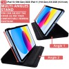 CEDO iPad 10 (10th Gen) 2022/ iPad 11 (11th Gen) A16 2025 Flip Cover 360 Degree Rotate Back Cover | (Black)