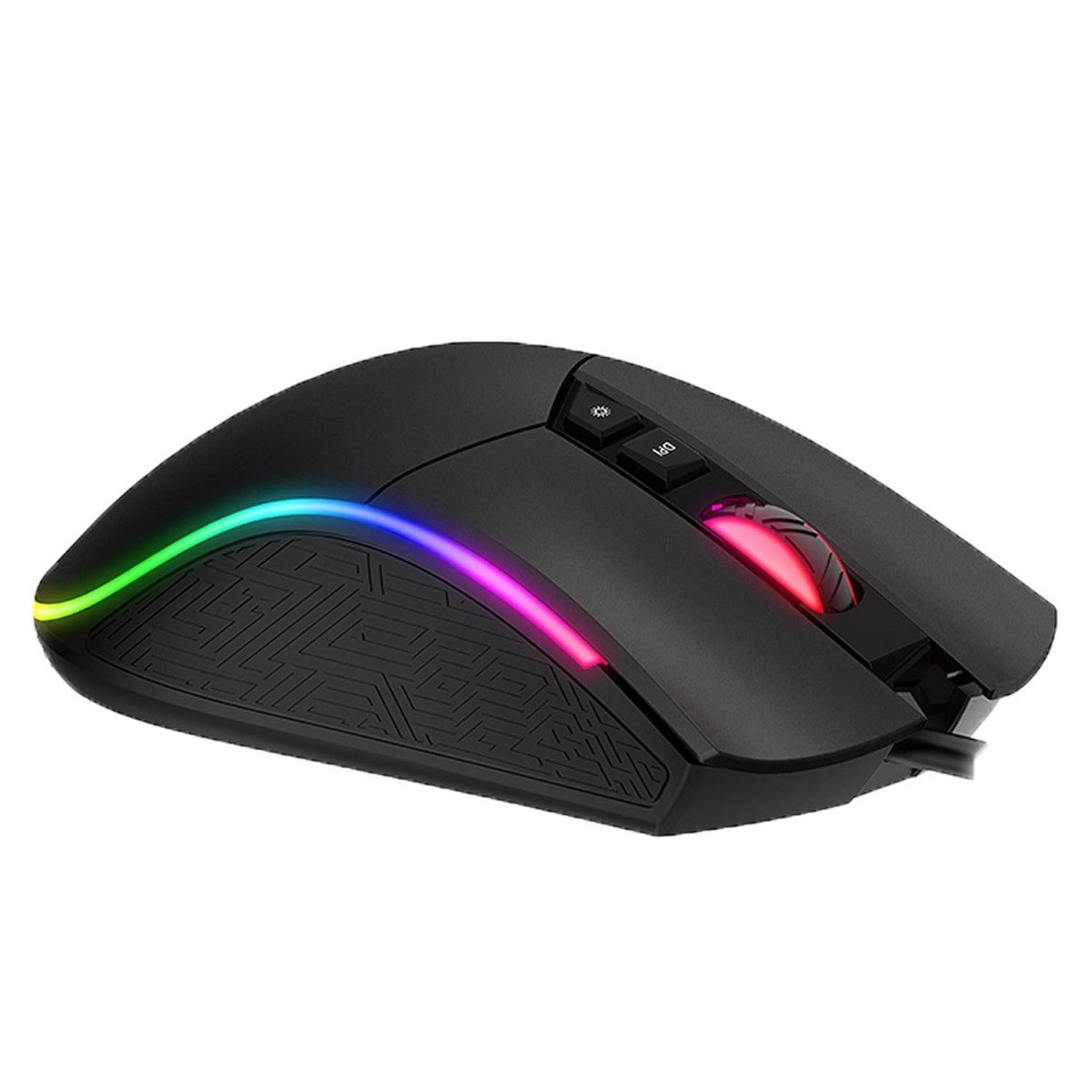CHIPTRONEX Alpha X RGB Wired Gaming Mouse 6400 DPI 7 Programmable Button & Breathing Light Ergonomic Design USB Computer Mice Desktop Laptop PC Gaming