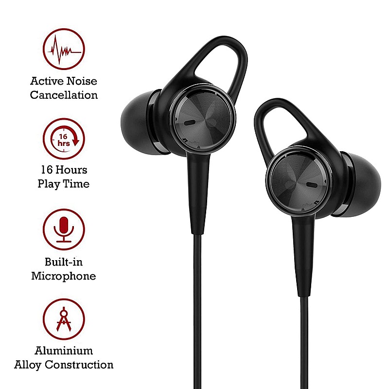 CLAW ANC7 Active Noise Cancelling Earphones with Microphone 