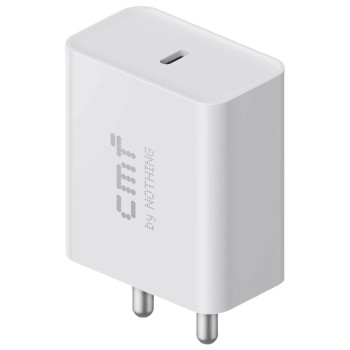 CMF by Nothing Power 33W Fast Charger (Model C383) | USB Type-C Wall Charging Adapter | PPS Support | White | Adapter Only (No Cable) CMF by Nothing Power 33W Fast Charger (Model C383) | USB Type-C Wall Charging Adapter | PPS Support | White | Adapter Only (No Cable)