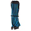 CORSAIR Premium Individually Sleeved PSU Cables Starter Kit – Blue/Black, for Corsair PSUs (CP-8920221)