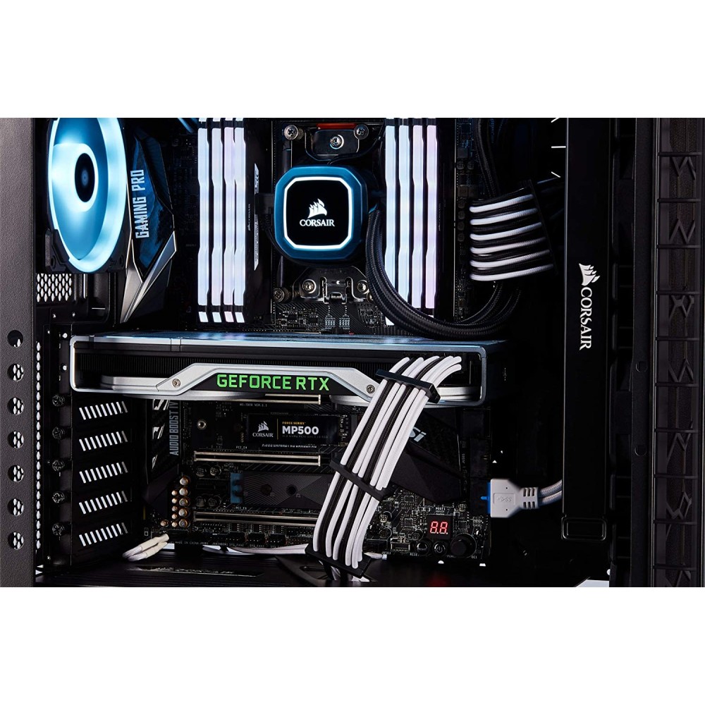 CORSAIR Premium Individually Sleeved PSU Cables Starter Kit – Blue/Black, for Corsair PSUs (CP-8920221)