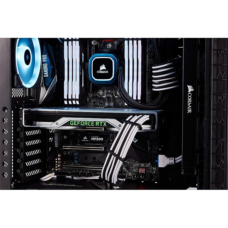 CORSAIR Premium Individually Sleeved PSU Cables Starter Kit – Blue/Black, for Corsair PSUs (CP-8920221)