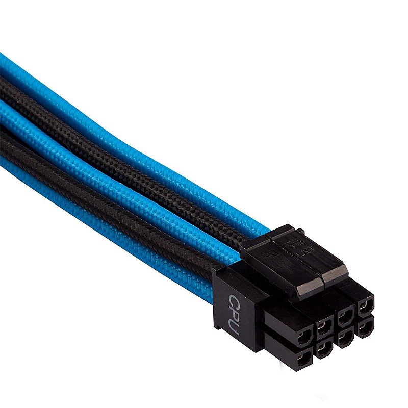 CORSAIR Premium Individually Sleeved PSU Cables Starter Kit – Blue/Black, for Corsair PSUs (CP-8920221)