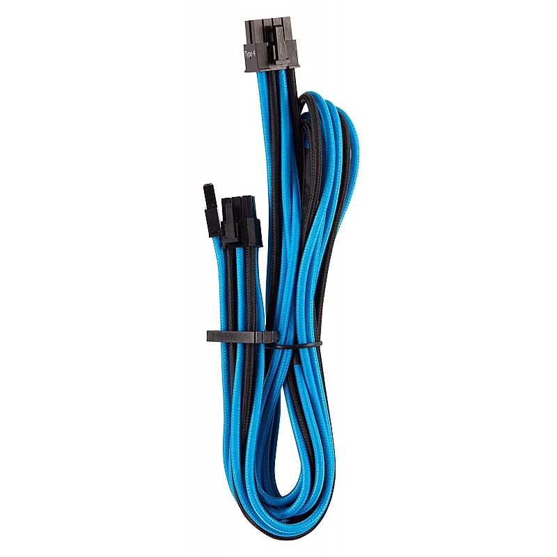 CORSAIR Premium Individually Sleeved PSU Cables Starter Kit – Blue/Black, for Corsair PSUs (CP-8920221)