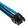 CORSAIR Premium Individually Sleeved PSU Cables Starter Kit – Blue/Black, for Corsair PSUs (CP-8920221)