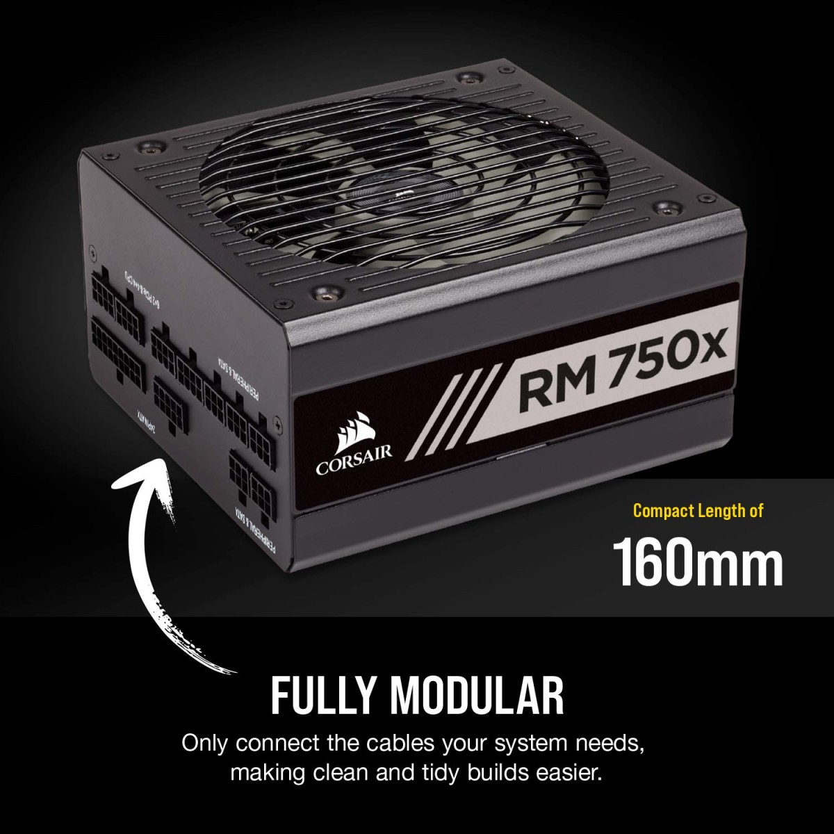 CORSAIR VS Series, VS650, 650 Watt, 80+ White Certified, Non-Modular Power Supply