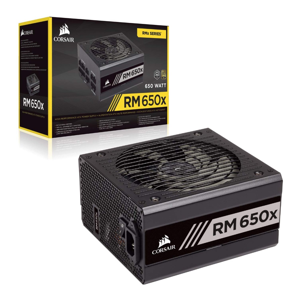 CORSAIR VS Series, VS650, 650 Watt, 80+ White Certified, Non-Modular Power Supply