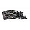 Cosmic Byte Dragon Fly RGB Aluminium Gaming Keyboard and Mouse Combo 8 RGB Effects 7 Button 7200 DPI Mouse with Software (Black)