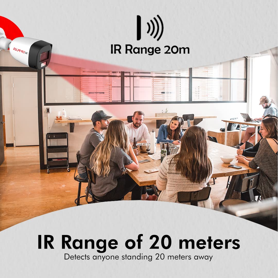 CP PLUS 2.4MP Full Color Guard+ Bullet Outdoor Security Camera | 3.6 mm Fixed Lens | Support Full-Color Starlight | Max 30fps at 2.4MP | Illumination Range of 20 Mtrs, IP67 - CP-GPC-TA24PL2-SE-0360