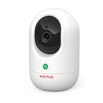 CP PLUS 3 MP Full HD Wi-Fi PT Security Video Camera | 360°View with Motion Detection | Night Vision | Two Way Talk | Supports Alexa & OK Google | 15 Mtr, White - CP-E34A