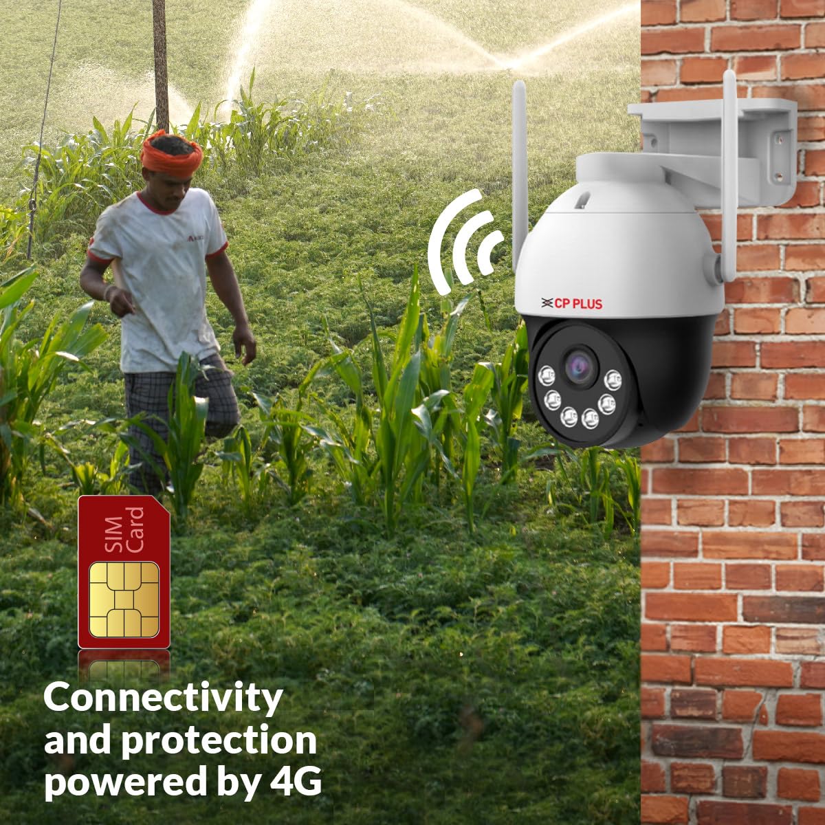 CP PLUS 3MP 4G PT Camera with 1296P Resolution Video, 4G Sim Card Support, 2-Way Talk, Human Body Detection, Full-Color Night Vision & Privacy Mode - CP-Z32G CP PLUS 3MP 4G PT Camera with 1296P Resolution Video, 4G Sim Card Support, 2-Way Talk, Human Body Detection, Full-Color Night Vision & Privacy Mode - CP-Z32G