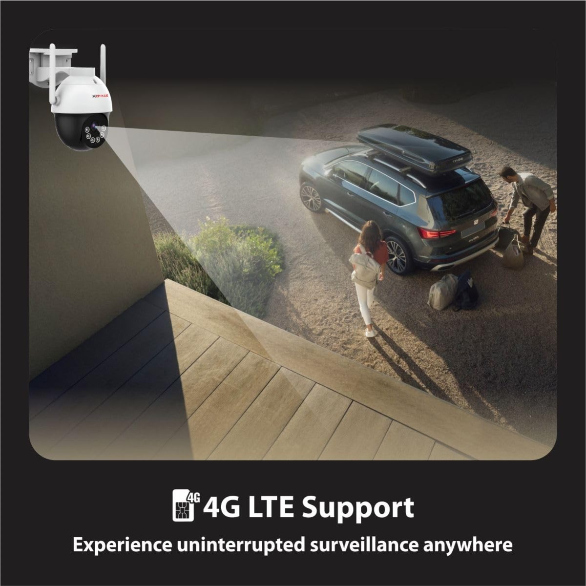 CP PLUS 3MP Outdoor CCTV Camera for Home | 4G SIM-Based Wireless Security Camera | CTC Cyber Secure Tech | Human Detection | Motion Alerts | IR Night Vision 30M | SD Card Recording | EZ-S35T CP PLUS 3MP Outdoor CCTV Camera for Home | 4G SIM-Based Wireless Security Camera | CTC Cyber Secure Tech | Human Detection | Motion Alerts | IR Night Vision 30M | SD Card Recording | EZ-S35T