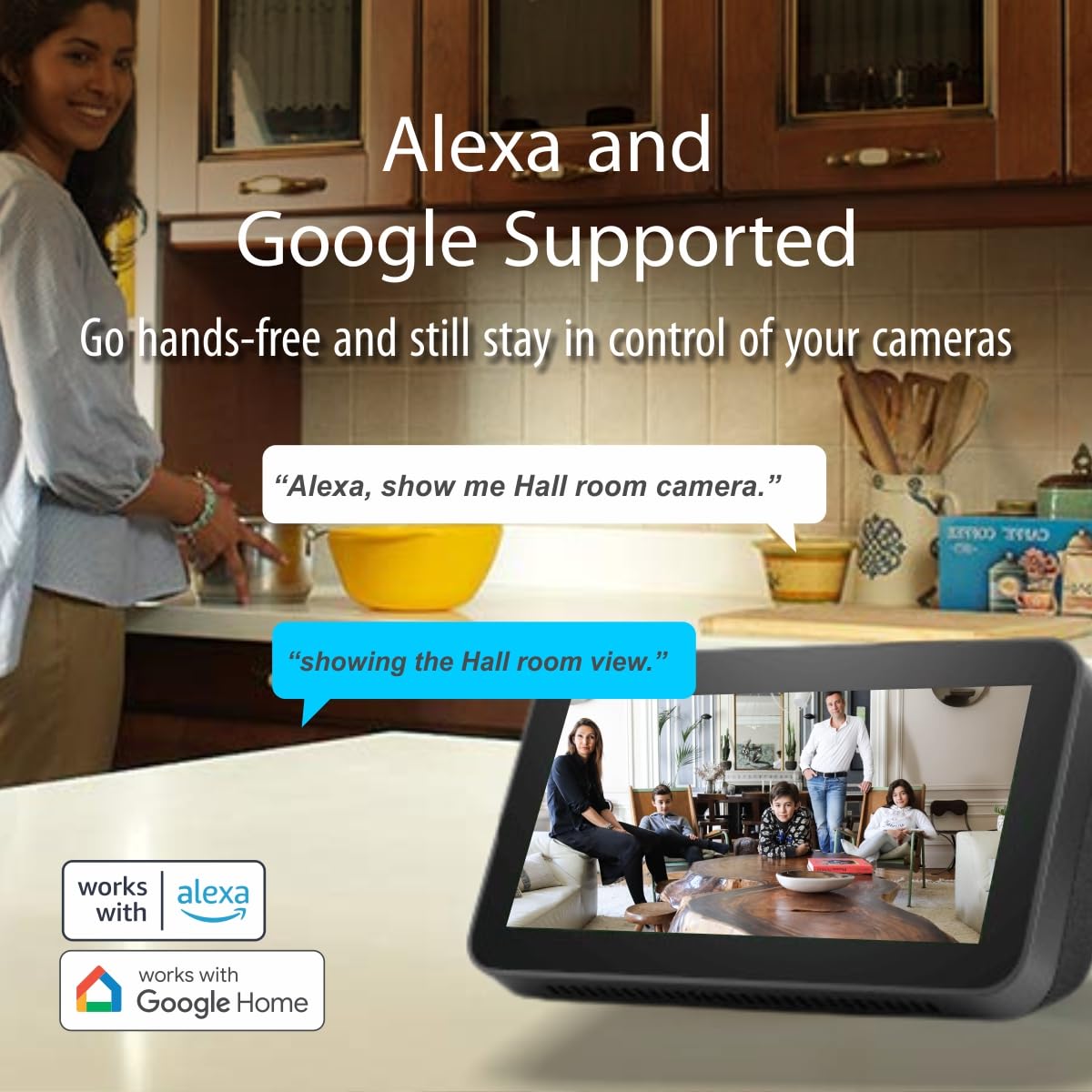 CP PLUS 8 MP Resolution Smart Wi-fi Ai CCTV Camera | 2 Way Talk | Human Body Detection & Motion Tracking Alert | Supports Vehicle & Crossline Detection Powered by Ai | Advanced Night Vision 