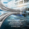 CP PLUS CP-FUT-6TSRH-100 Cat 6 Ethernet 100 meter Cable with high speed connectivity | Universal compatibility | Secure and Stable Connection | 24 AWG 4 Pair UTP Cable