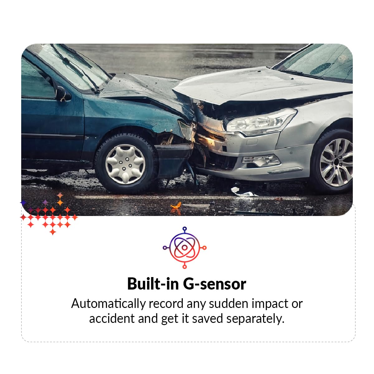 CP PLUS CarKam Car Dashcam with 1080p Full Hd Resolution | Wide View Angle | Supports G Sensor | Supports Night Vision| Suitable for Large Cars & SUVs | CP-AD-H2B-W