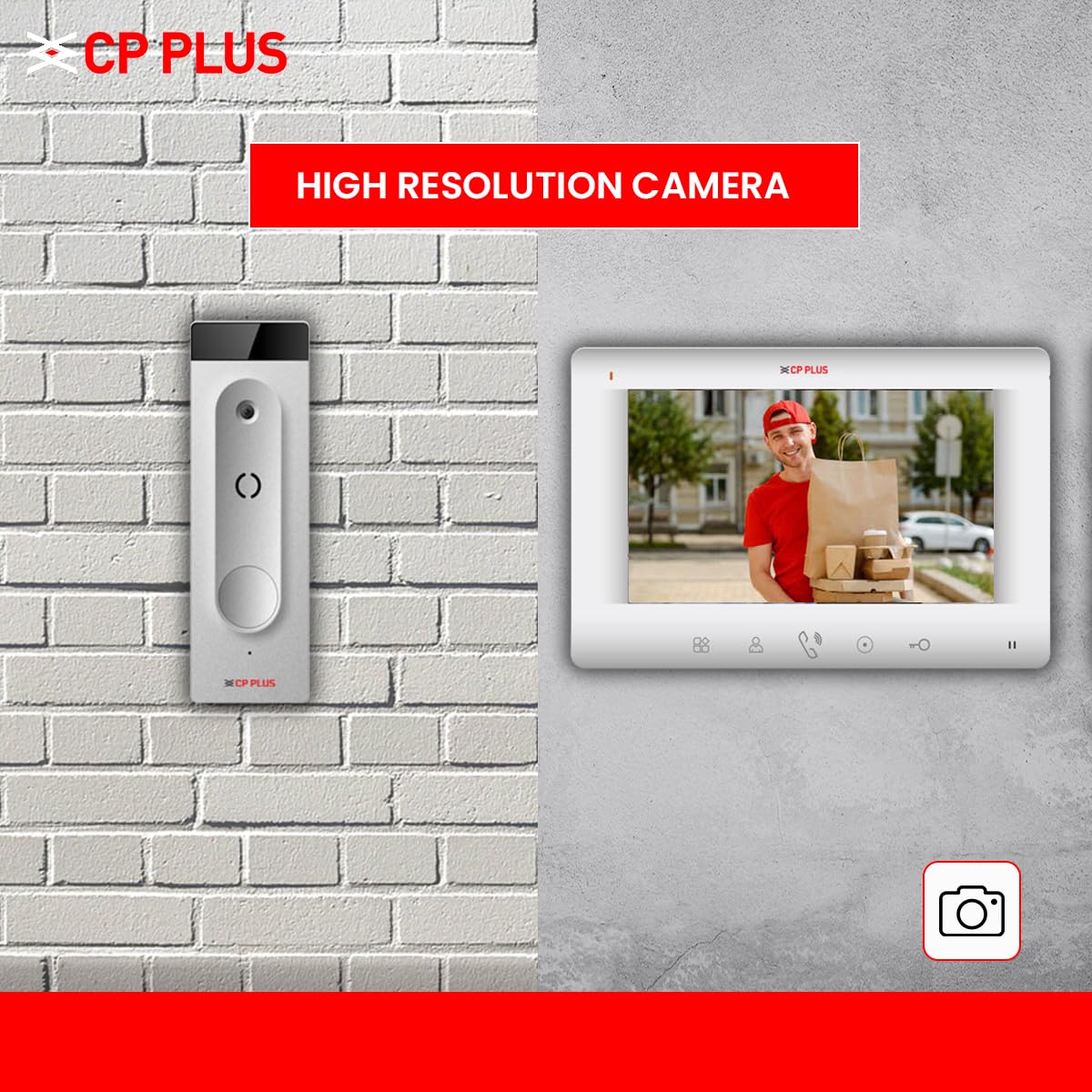 CP PLUS Infrared 480p HD Security Camera, White