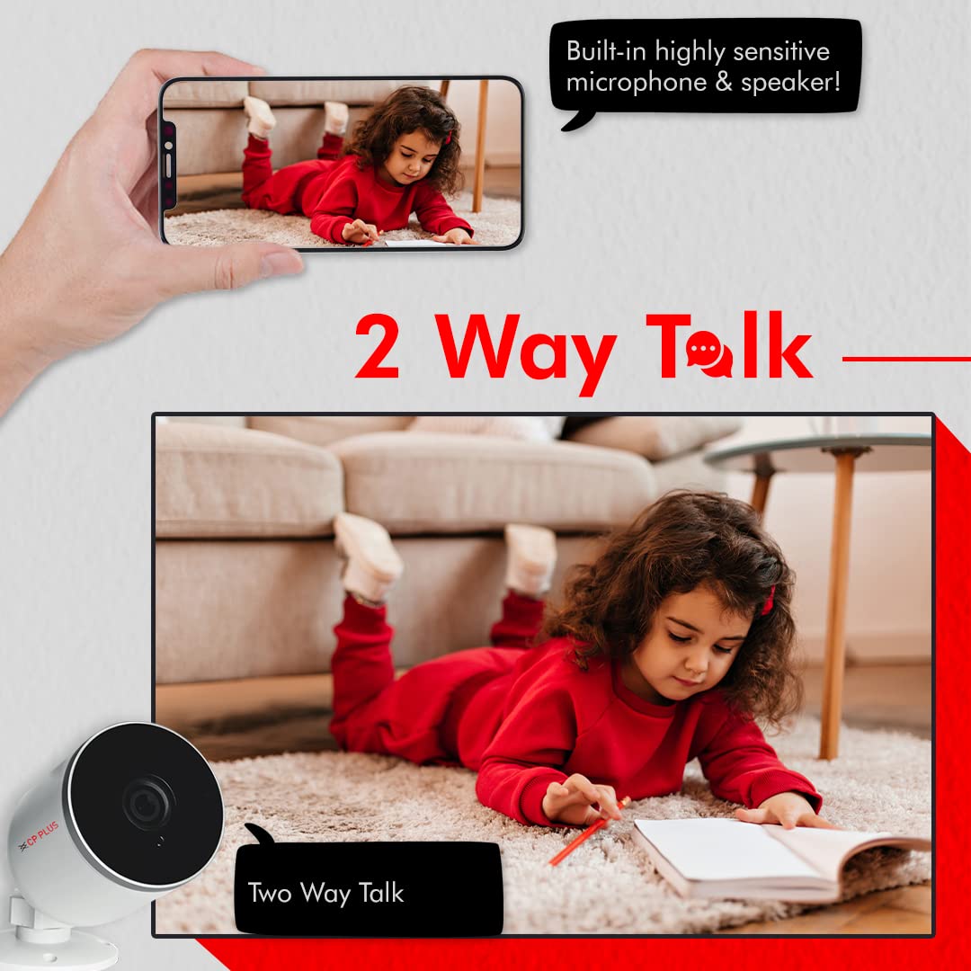 CP Plus Bullet Wireless Security Camera | 1080P Full HD | Motion Detection | Night Vision | Supports Alexa & Ok Google | 15 Mtr, White - CP-V21A CP Plus Bullet Wireless Security Camera | 1080P Full HD | Motion Detection | Night Vision | Supports Alexa & Ok Google | 15 Mtr, White - CP-V21A