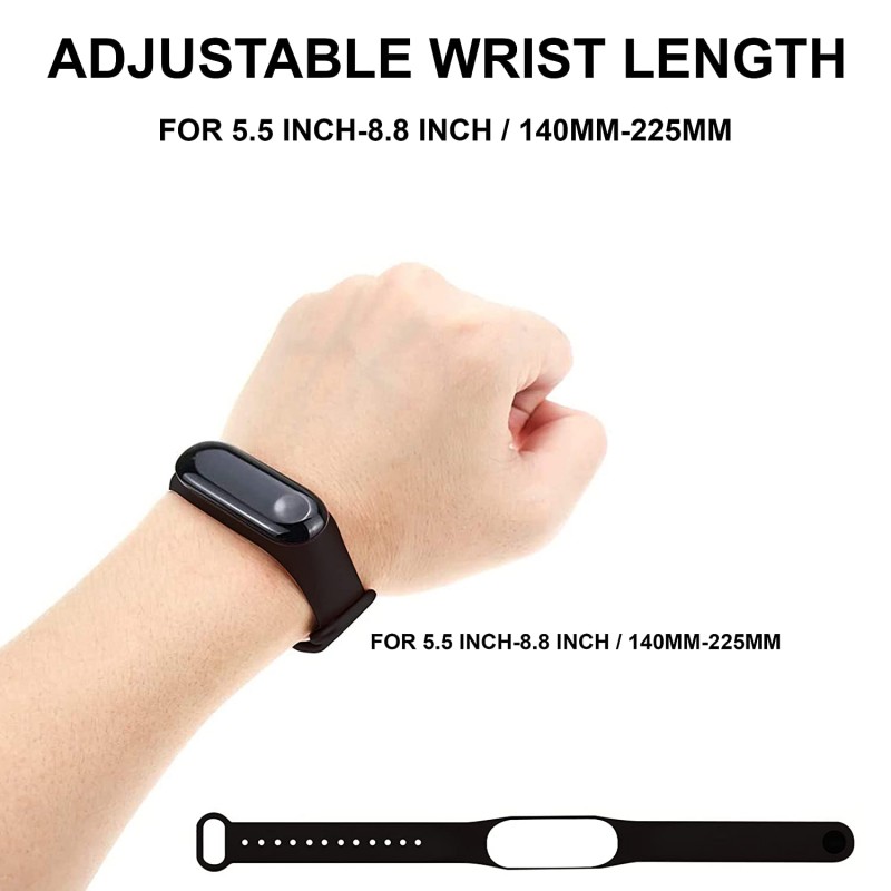 CROSSVOLT Adjustable Xiaomi Mi Band 3/ Mi Band 4 Watch Silicone Strap - (Set 5) CROSSVOLT Adjustable Xiaomi Mi Band 3/ Mi Band 4 Watch Silicone Strap - (Set 5)
