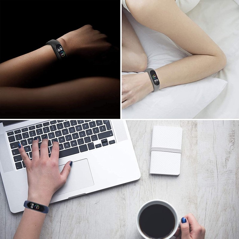 CROSSVOLT Adjustable Xiaomi Mi Band 3/ Mi Band 4 Watch Silicone Strap - (Set 5) CROSSVOLT Adjustable Xiaomi Mi Band 3/ Mi Band 4 Watch Silicone Strap - (Set 5)