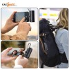 Callmate PowerPod-C 5000mAh Pocket-Sized 15W Portable Power Bank with Plug-in Type-C Port & inbuilt Light-ning Cable- Compatible with i-Phone, Samsung Galaxy, and More (Black)