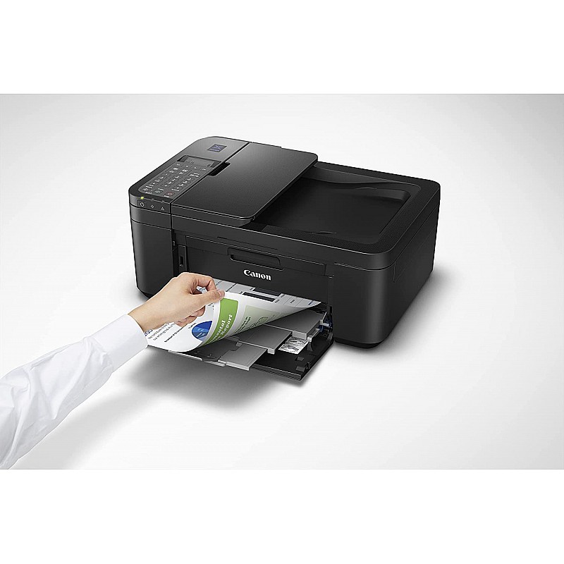 Canon E4570 All-in-One Wi-Fi Ink Efficient Colour Printer with FAX/ADF/Duplex Printing  (Refurbished Without Cartridge)