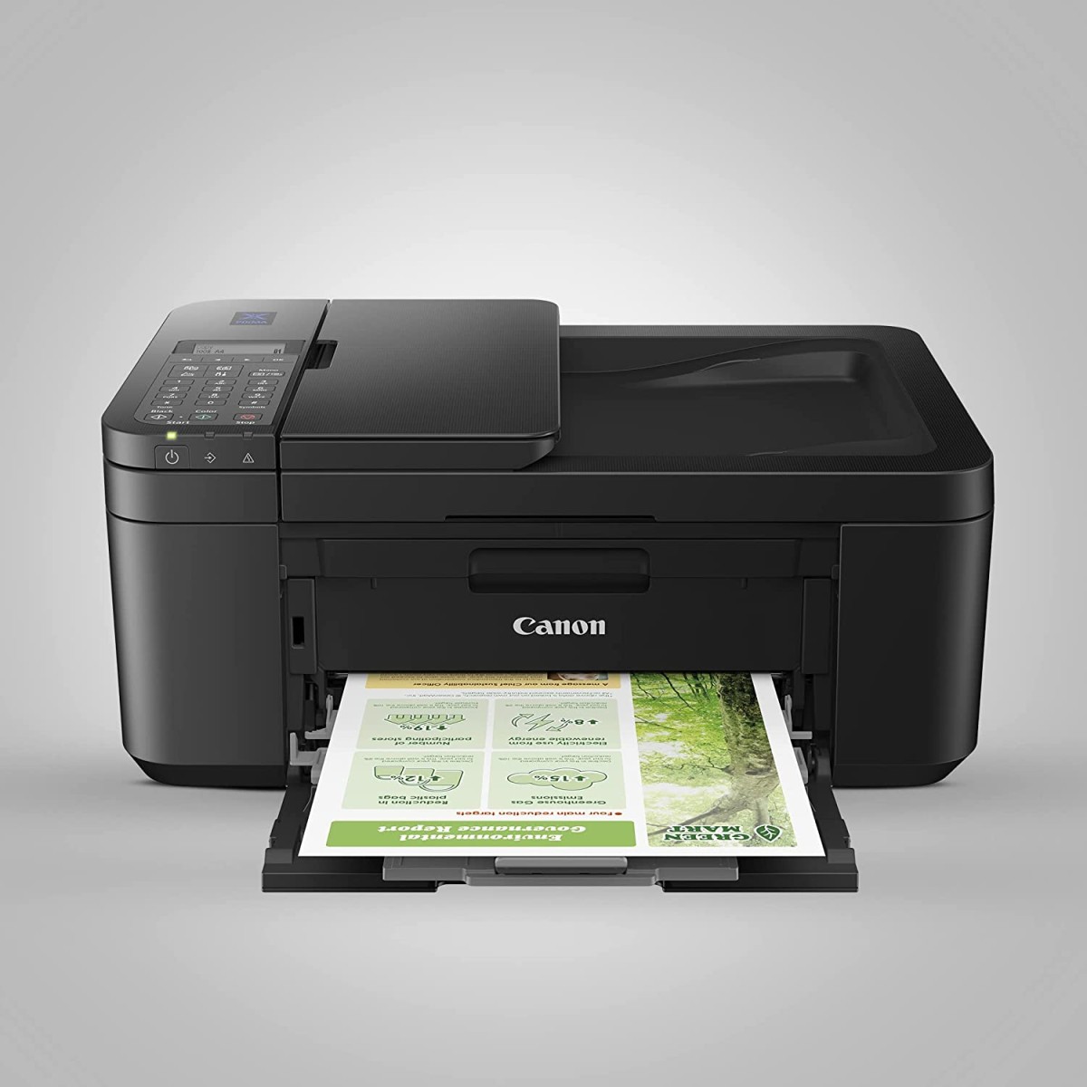 Canon E4570 All-in-One Wi-Fi Ink Efficient Colour Printer with FAX/ADF/Duplex Printing (refurbished Without Cartridge)