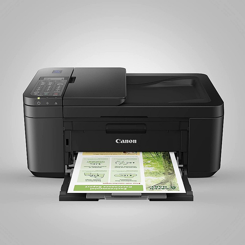 Canon E4570 All-in-One Wi-Fi Ink Efficient Colour Printer with FAX/ADF/Duplex Printing  (Refurbished Without Cartridge)