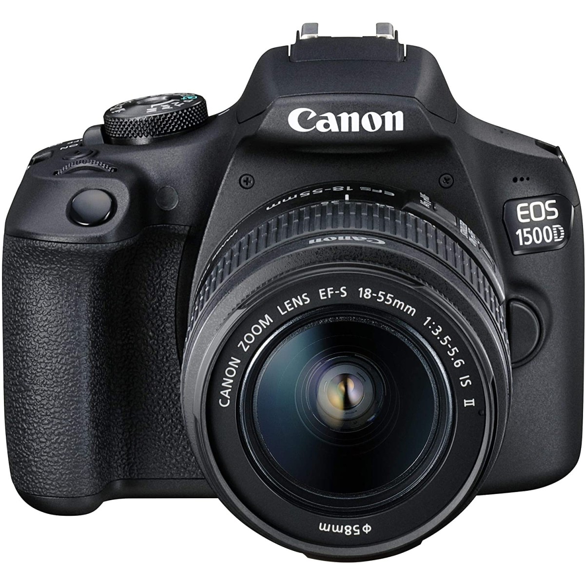 Canon EOS 1500D 24.1 Digital SLR Camera (Black) with EF S18-55 is II Lens