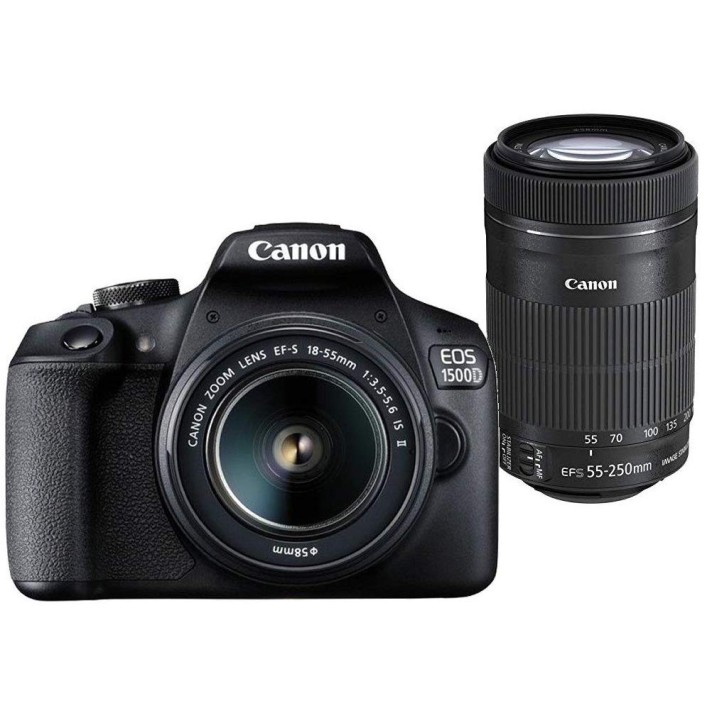 Canon EOS 1500D 24.1 Digital SLR Camera (Black) with EF S18-55 is II Lens Canon EOS 1500D 24.1 Digital SLR Camera (Black) with EF S18-55 is II Lens