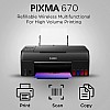 Canon PIXMA G670 All-in-One 6-Colour Inktank Wi-Fi Photo Printer