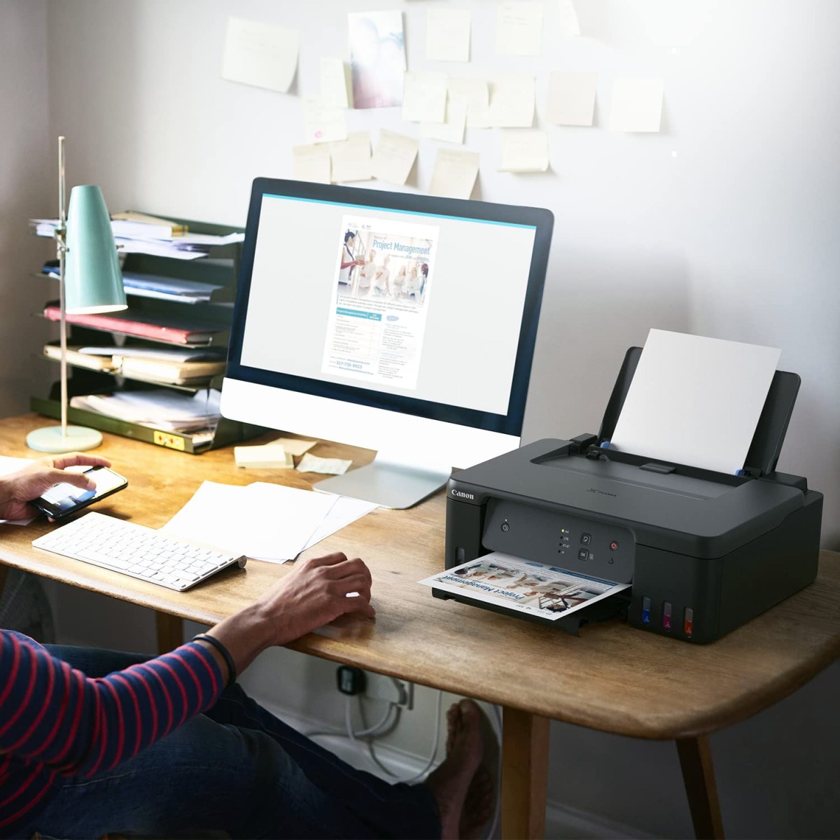 Canon PIXMA MegaTank G1730 Single Function (Print only) Inktank Color Printer with Small Size Ink Bottles for Home/Office