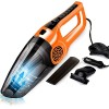 Car Vacuum Powerful Portable & High Power 12V Car Handheld Vacuum Cleaner for Car and Home   Vaccum Cleaner White Wirless Car Vacuum (Aysis Orange)