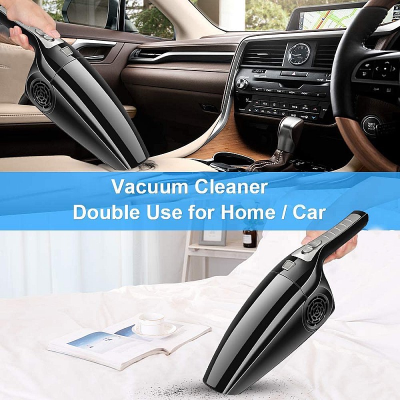 Car Vacuum Powerful Portable & High Power 12V Car Handheld Vacuum Cleaner for Car and Home   Vaccum Cleaner White Wirless Car Vacuum (Aysis Orange)