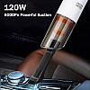 Car Vacuum Powerful Portable & High Power 12V Car Handheld Vacuum Cleaner for Car and Home   Vaccum Cleaner White Wirless Car Vacuum (Aysis Orange)