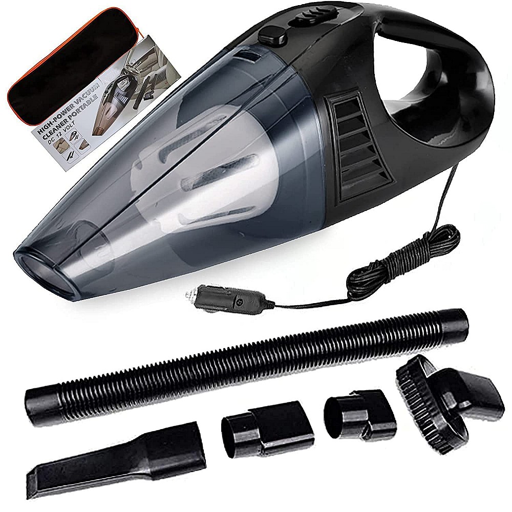 Buy Car Vacuum Powerful Portable & High Power 12V Car Handheld Vacuum ...