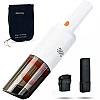 Car Vacuum Powerful Portable & High Power 12V Car Handheld Vacuum Cleaner for Car and Home   Vaccum Cleaner White Wirless Car Vacuum (Aysis Orange)