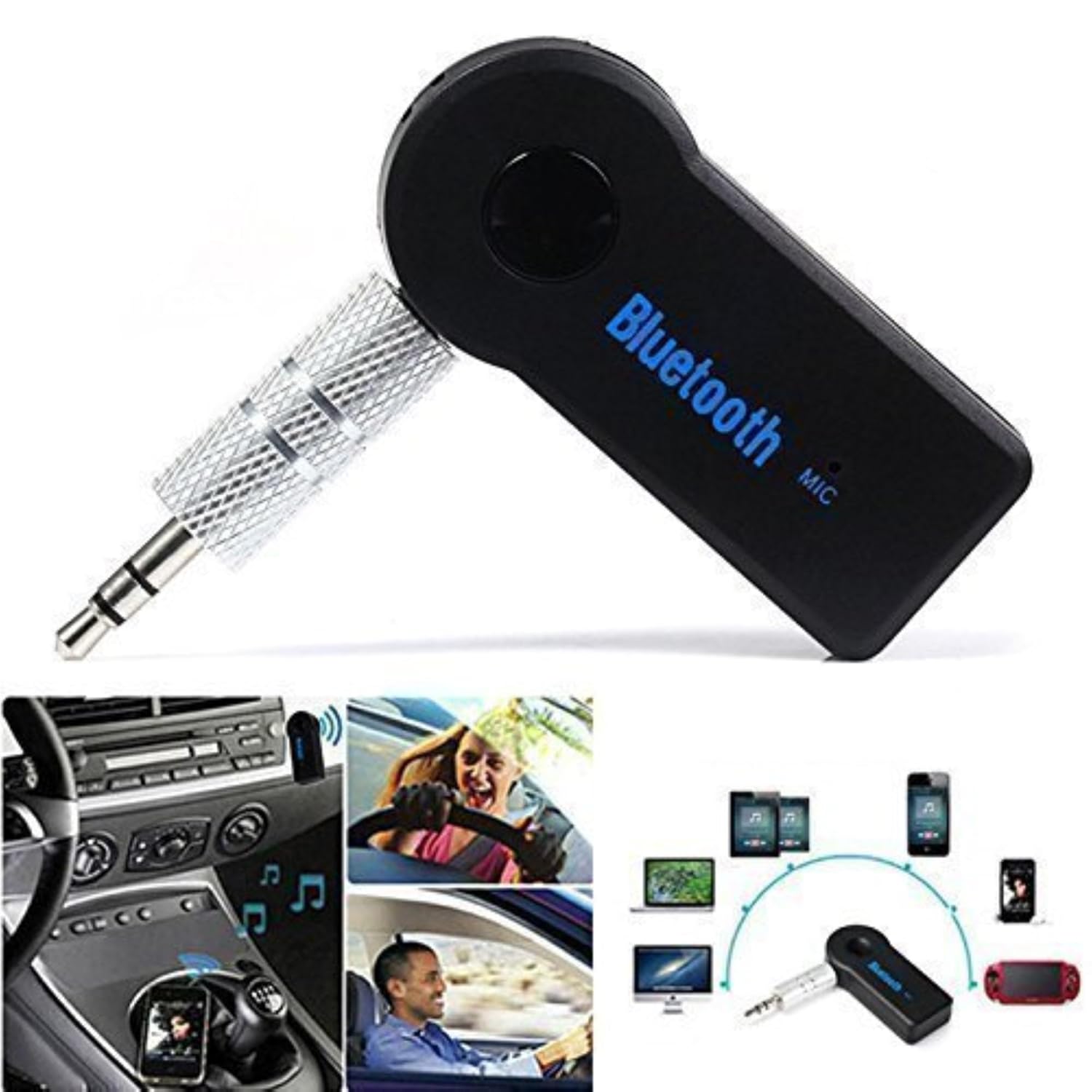 Mpow BH044D Bluetooth Receiver Wireless Audio Adapter for Car Hands-Free Calls M