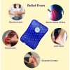 Careforce Electric Hot Bag Electric Hot Water Bag Small Hot Pack Warm Water Bag Heat Bag Heating Bag - Polka Dotted Blue