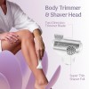 Caresmith Bloom 4 in 1 Face & Body Hair Trimmer for Women|3 Heads - Bikini Shaver, Face & Eyebrow Trimmer, Full Body, Nose and Ear, Hair Removal Machine |Women, Purple Caresmith Bloom 4 in 1 Face & Body Hair Trimmer for Women|3 Heads - Bikini Shaver, Face & Eyebrow Trimmer, Full Body, Nose and Ear, Hair Removal Machine |Women, Purple