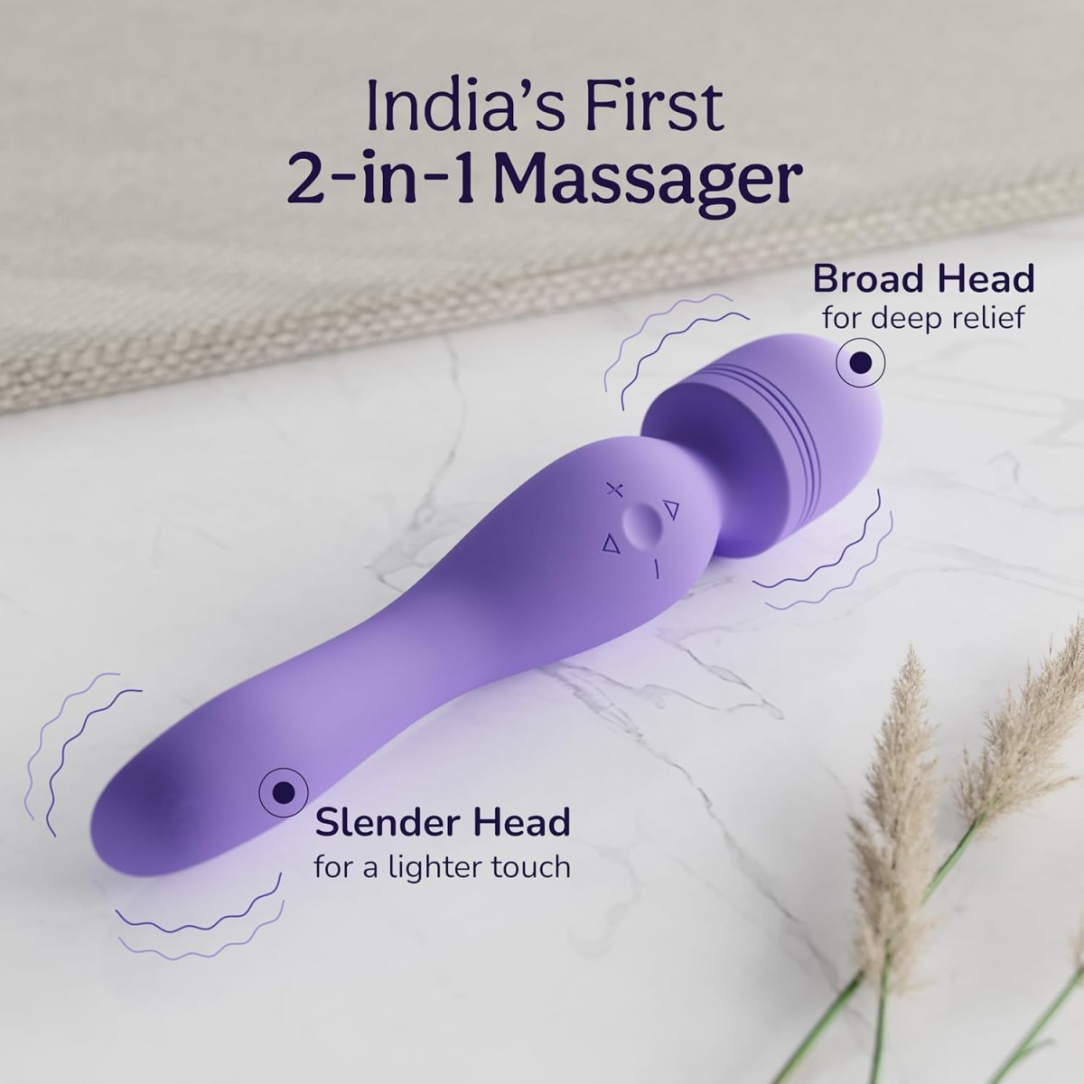 Caresmith Body Wave Massager | Dual Heads | Machine for Pain Relief with 1 Year Warranty | Purple Caresmith Body Wave Massager | Dual Heads | Machine for Pain Relief with 1 Year Warranty | Purple