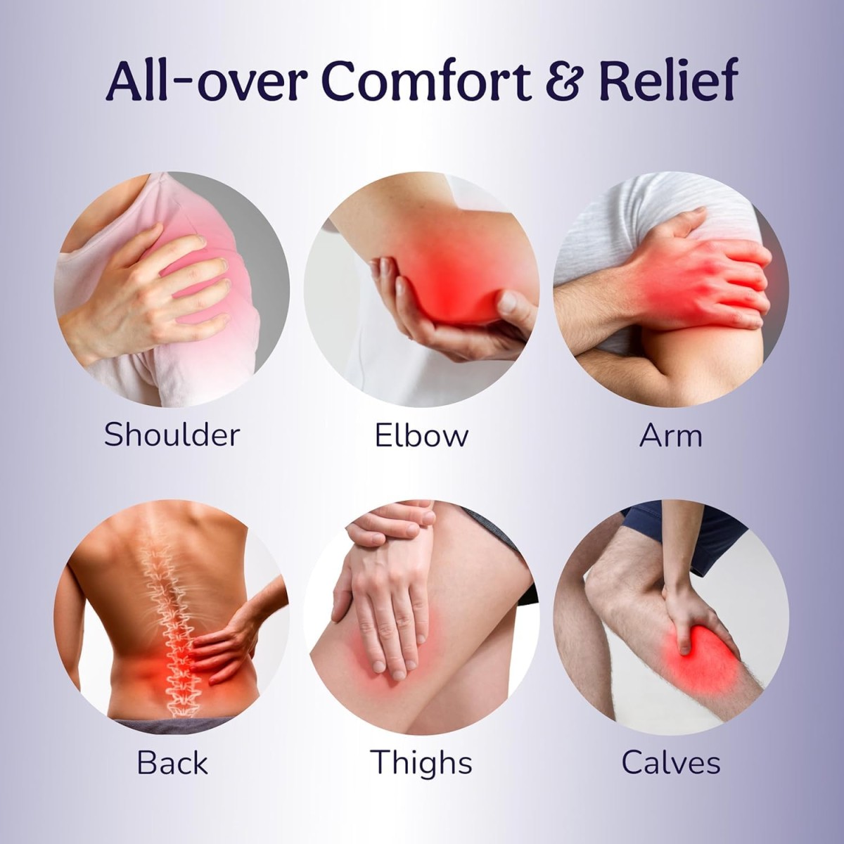 Caresmith Body Wave Massager | Dual Heads | Machine for Pain Relief with 1 Year Warranty | Purple Caresmith Body Wave Massager | Dual Heads | Machine for Pain Relief with 1 Year Warranty | Purple