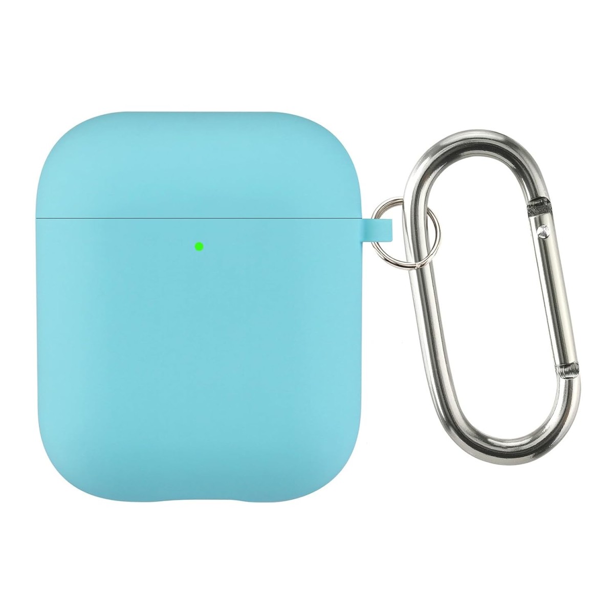 Case Cover for Apple AirPods 1 & Airpods 2 | Silicone Case with Inner Microfiber Lining & Keychain Hook| Only for Apple Airpods