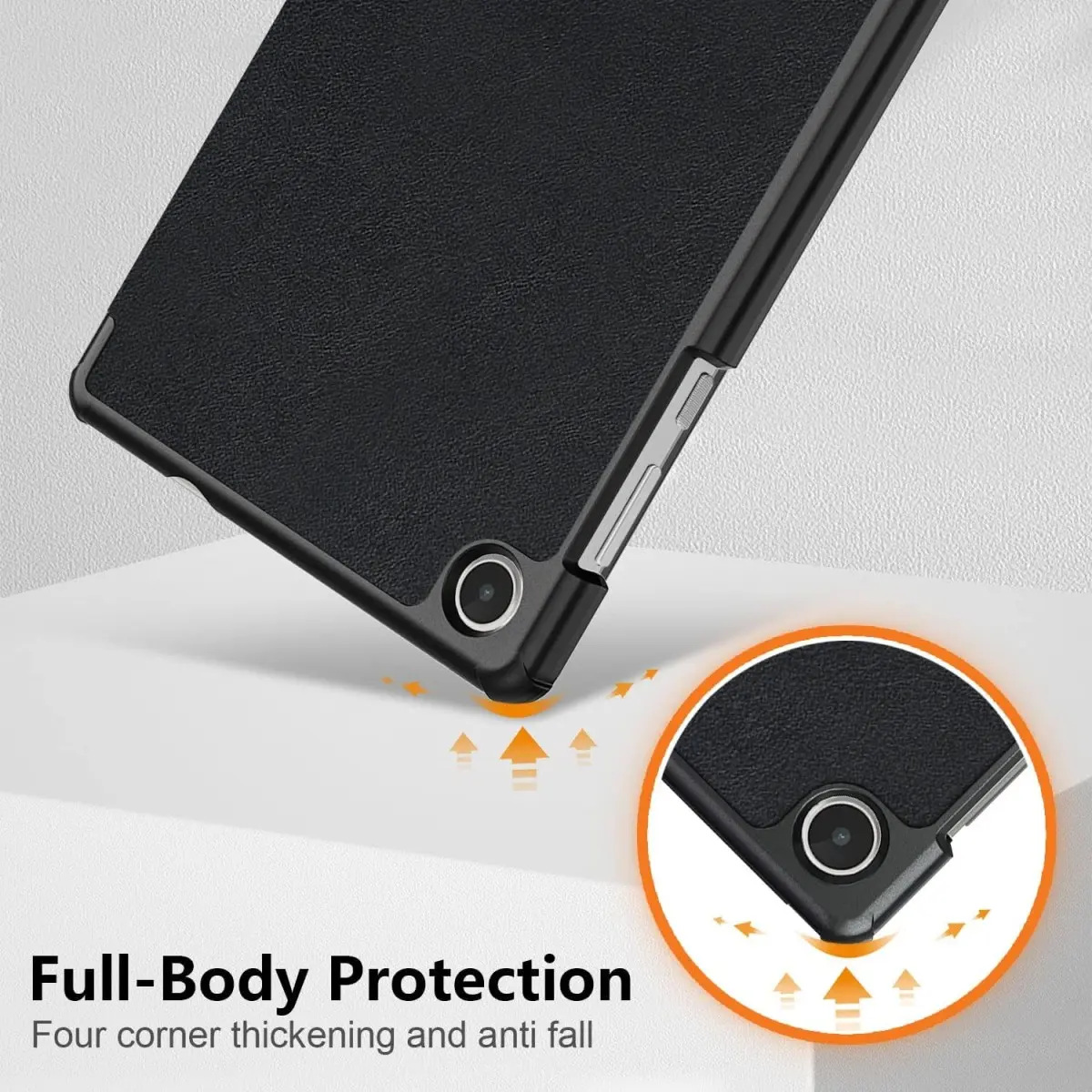 Case for Lenovo Tab M8 4th Gen 8.0" 2023,Folio Trifold Stand Cover for Lenovo Tab M8 4th Gen Tablet TB300FU,Black