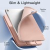 Case for iPad (A16) 11th/10th Generation (2025/2022)-Auto Sleep/Wake Cover Pencil Holder Soft Flexible Case Recoil Series for Apple iPad 10th/11th Gen (Pink)